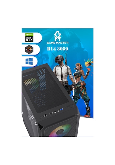 Game Master R14 3050 R5-5500 16 GB 512 GB M.2 SSD RTX3050 Free Dos Masaüstü Oyuncu Bilgisayarı