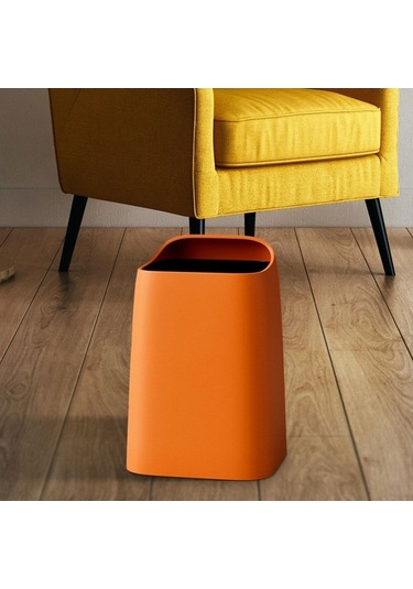 Pazly Tuvalet Turuncu Turuncu Suntek Sepeti Ofis Kutusu Dikdörtgen Çöp 10l Dp Turuncu