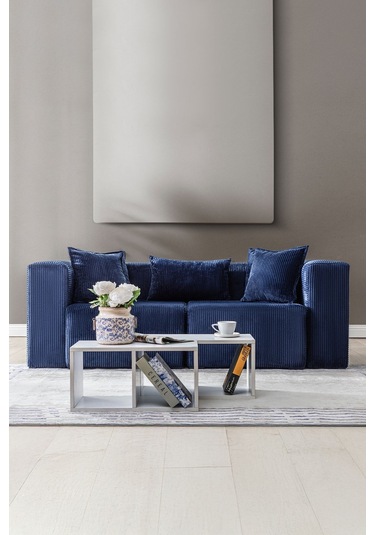 Katt Ekstra Rahat İskeletli 2 Li Koltuk 10 Renk Lacivert