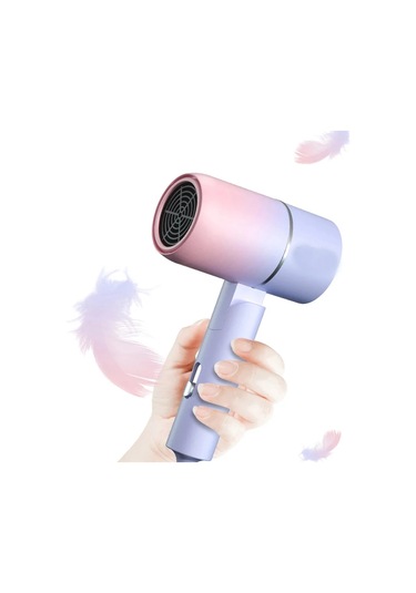 Negatif Iyon Saç Kurutma Makinesi Hızlı Kurutma Kollajen Saç Bakımı Aşırı Isınma Koruması Ile Pink Purple Gradient