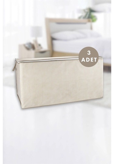 Mega 3lü Yorgan Hurç - Kahverengi Renkli