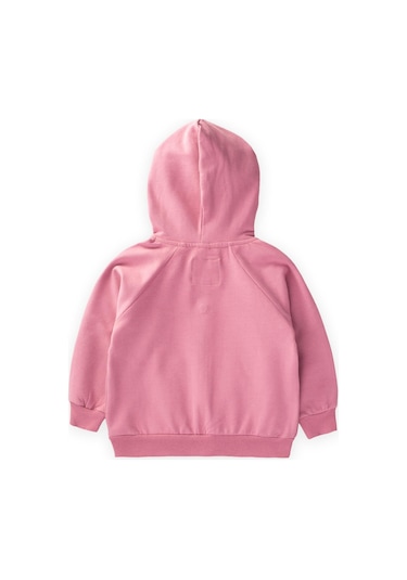 Cigit Kapşonlu Fermuarlı Hırka 1-14 Yaş Fuşya Fuşya