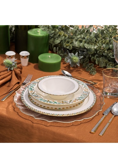 Schafer Tılsım Jade Yemek Takımı 60 Parça-yeşil