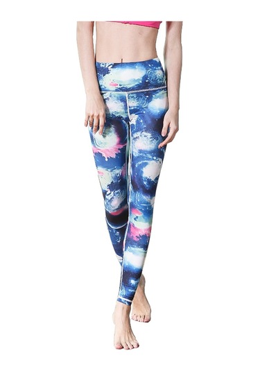 Paıyıge Yoga Pantolonu, Galaxy Hk27 İle Kadın Baskılı