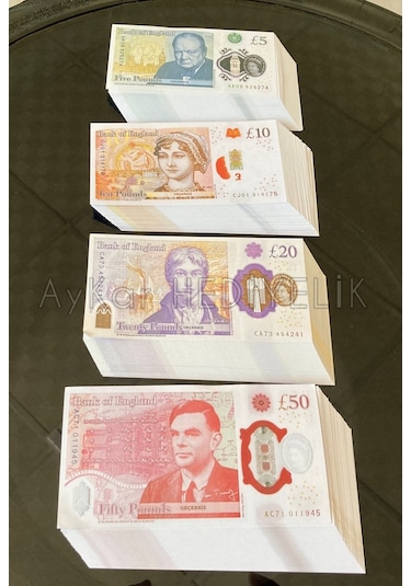 200 ADET KARMA 5-10-20-50 STERLİN BANKNOT POUND PARA GEÇERSİZ
