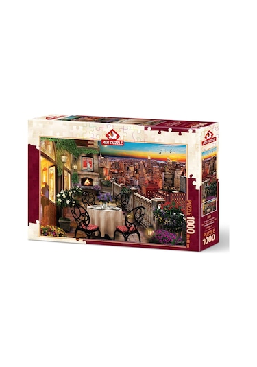 Art Puzzle New York'Ta Akşam Yemeği 1000 Parça Puz