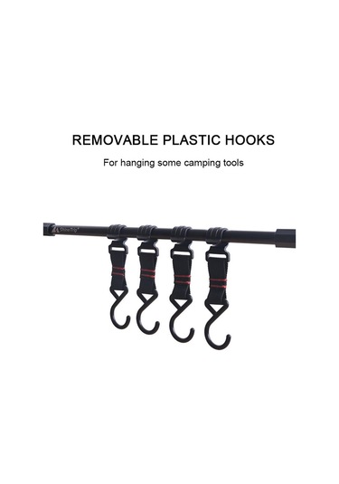 Yunboo Alüminyum Katlanabilir Dış Mekan Aydınlatma Ve Eşya Tutucu Raftı Farklı Boyut Seçenekleri Çok Renkli