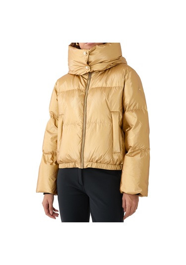 Goldbergh Kadın Macera Kayak Ceketi Snowboard Montu Altın 34