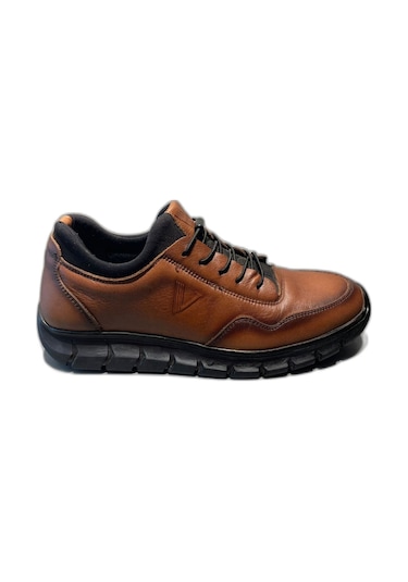 Voyager 5470 Erkek Hakiki Deri Sneaker Ayakkabı - Taba - 42 Taba