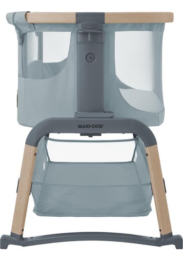 Maxi-Cosi Iora Air Sallanabilen Ahşap Görünümlü Anne Yanı Beşik Beyond Grey Gri