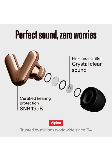 Tune Hifi Konser Kulak Tıkaçları, 19 Db Net Ses Koruması
