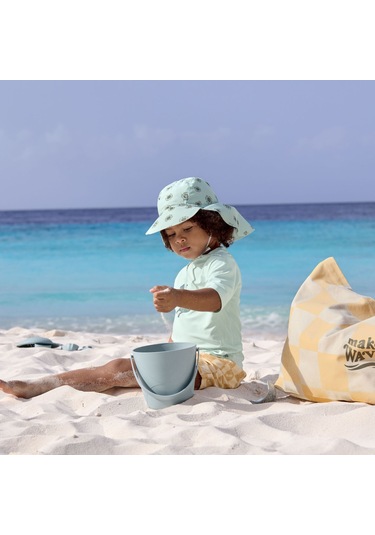 Lassig Crocodile Uv Korumalı Kısa Kollu Mayo Tişört Sea Foam Açık Mavi