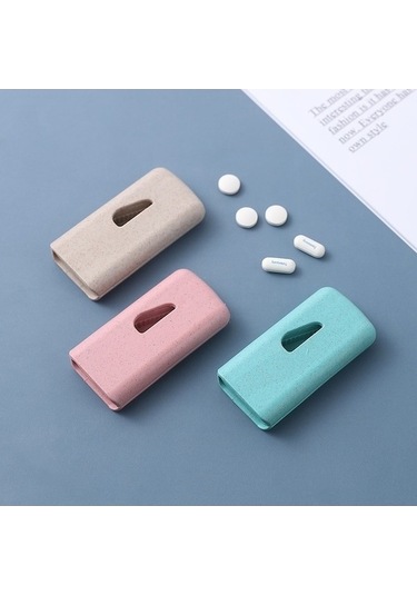 Tongxida Bosphorusboutique Sones Plastik Pembe Kesici Js010 İlaç Hap Buğday Bölücü Adet 10 Wf Pembe/ Pembe