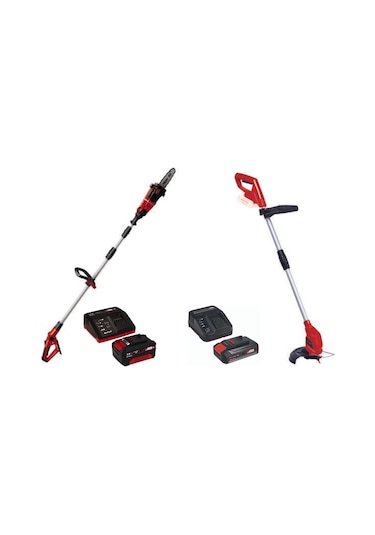 Einhell GE-LC 18 Li T Kit Dal Budama Makinesi + GC-CT 18/24 Li Kenar Kesme Makinesi