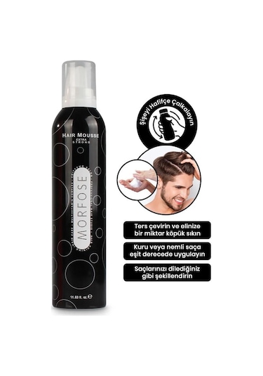 Extra Strong Saç Köpük 350 Ml - Ekstra Güçlü Tutuş - Mrfs