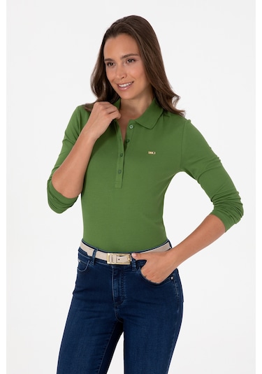 U.s. Polo Assn. Kadın Yeşil Sweatshirt 50313593-vr054 Yesıl