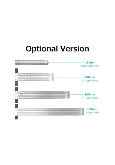 Xiyyadms Ahşap İşçiliği İçin Hassas Çizim Cetveli, Paslanmaz Çelik, 180mm, Kalem Ve 12 Adet Kalem Ucu İle