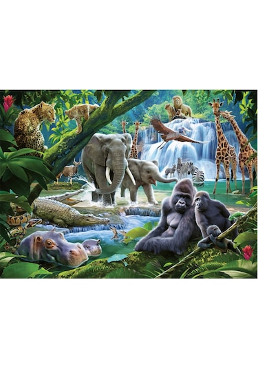 Ravensburger 100 Parça Puzzle Vahşi Hayvanlar 132843