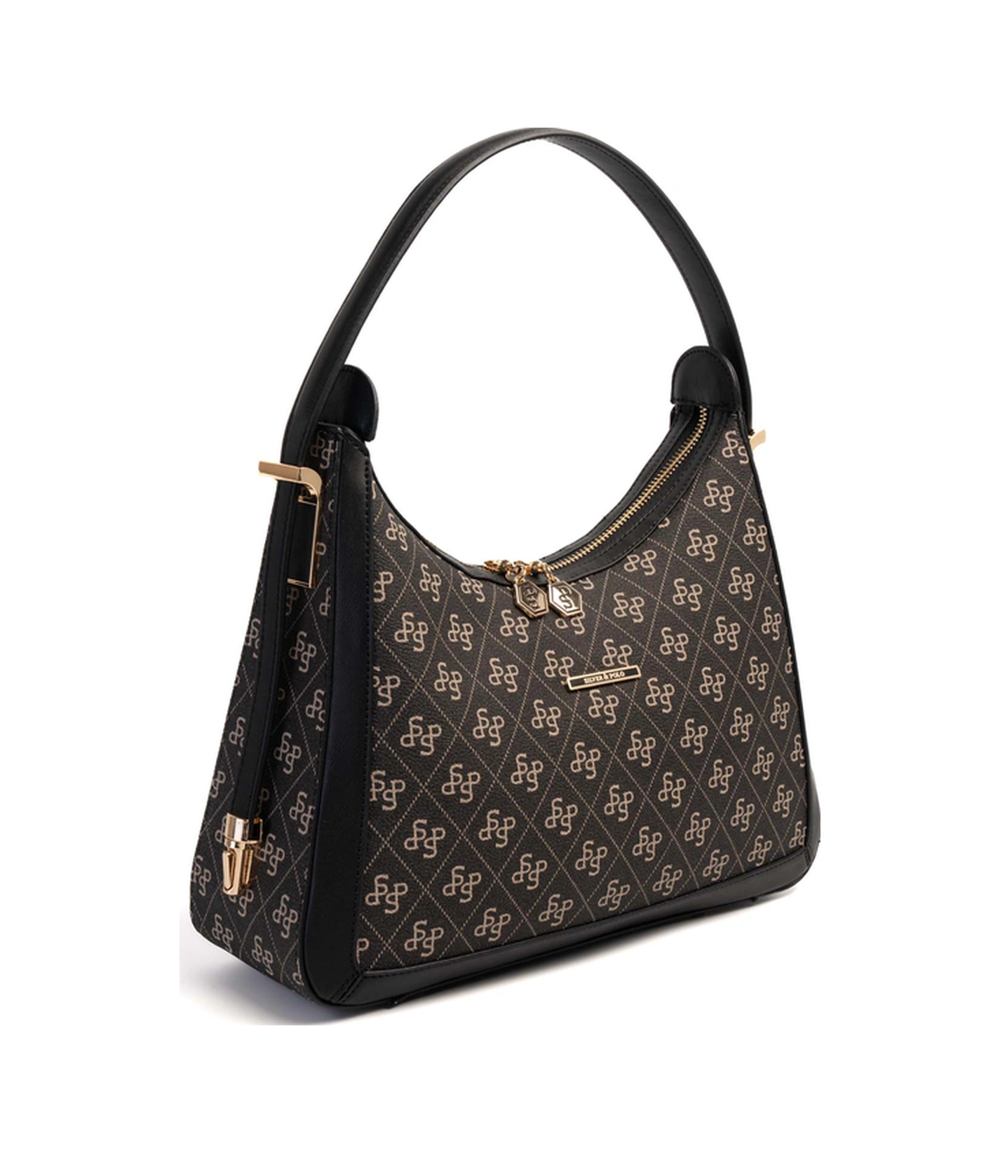 Silver Polo Kadın Omuz Çanta 1187 Füme - Siyah