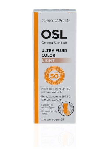 OSL Omega Skin Lab Yağlı Ve Karma Ciltler İçin Güneş Kremi Ultrafluid Light SPF50 50 ML