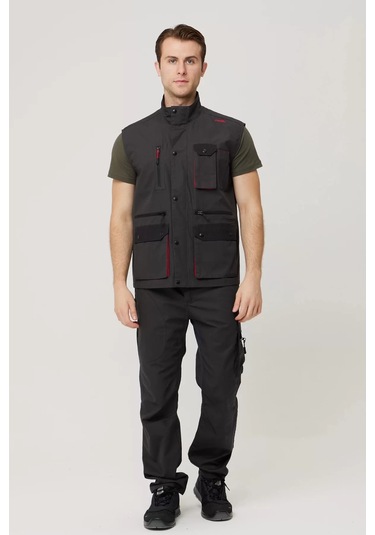 Armadillo Ripstop Çok Cepli Yelek Isg Galium İş Outdoor Hafif Fonksiyonel Tasarım Antrasit-siyah-kırmızı Armadillo Ripstop Çok Cepli Yelek Isg Galium İş Outdoor Hafif Fonksiyonel Tasarım Antrasit-siyah-kırmızı