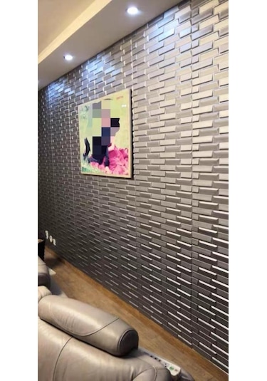 Nw65 Gri Opak Arkası Yapışkanlı Esnek Silinebilir Duvar Paneli