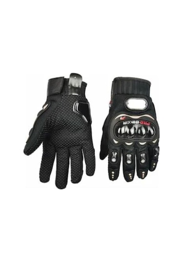 Probiker Unisex Siyah Korumalı Motosiklet Eldiveni