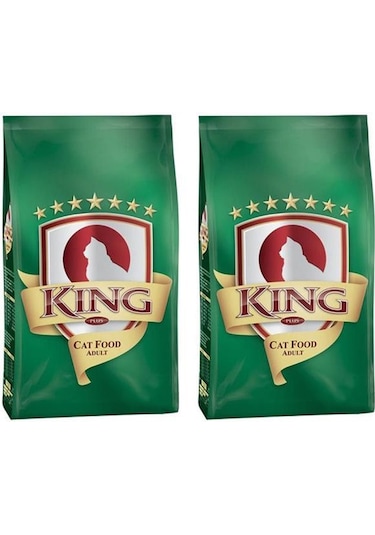 King Plus Cat Tavşanlı Yetişkin Kedi Maması 2 x 1500 G