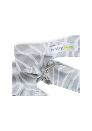 Babyjem - Cepli Emzirme Önlüğü Gri Yaprak