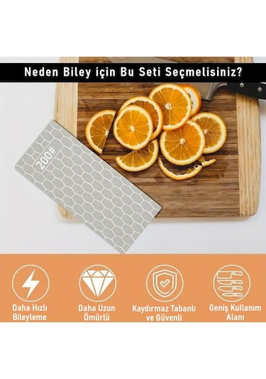 Valkyrie 5 Adet Elmas Biley Seti Bıçak Bileme Taşı Sulu Veya Susuz Biley Uzun Ömürlü Aşınmaz 200 400 600 1000 2000 Grit