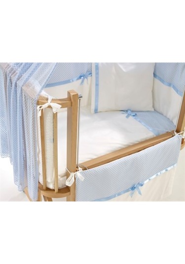 Meltem Kids Mood Mavi Pamuklu Bebek Uyku Seti 50 x 90 CM Mavi