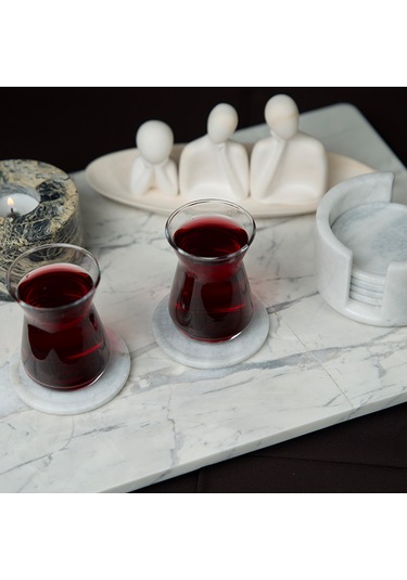 Costa Bardak Altlığı Seti Beyaz