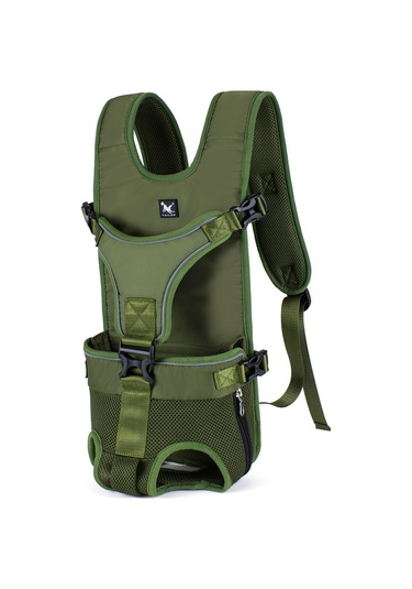 Samdoo Küçük-orta Boy Köpekler İçin Ayarlanabilir Kemerli Omuz Çantası, Su Geçirmez Oxford Kumaşı, Asker Yeşili, M Boyutu