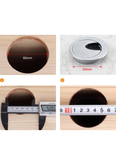 Suntek Masa Grommet Diş Deliği Kapağı Panel Kablo Tutucu