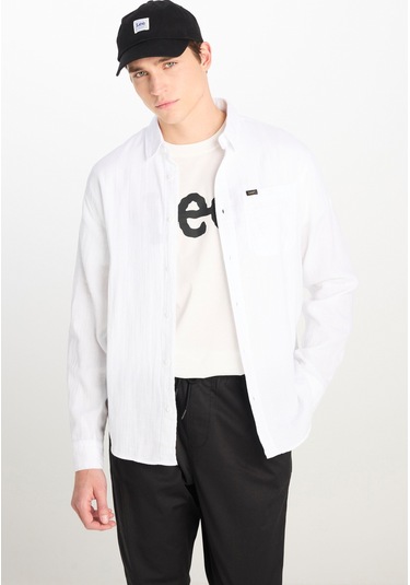 Lee Erkek Gömlek L66n205295100 Beyaz Beyaz