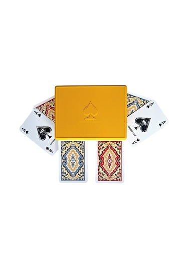 Kem Plastik Oyun Kağıdı Iskambil Kağıdı Çift Deste - Plastik Kutulu