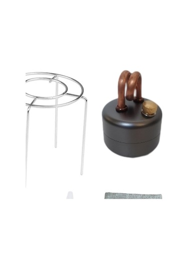 Suntek Spirit Burner Küçük Hafif Alkol Fırını Ev Gümüş