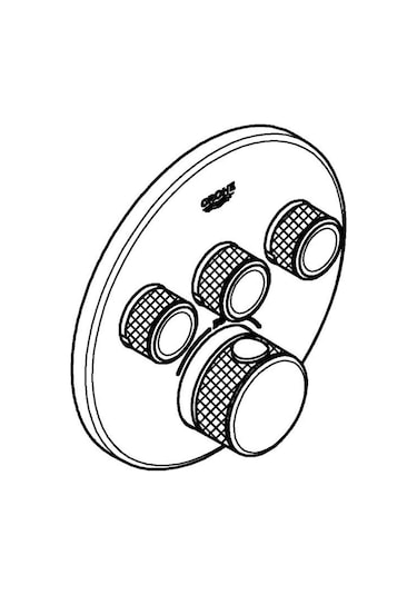 Grohe Grohtherm Smartcontrol Üç Valfli Akış Kontrollü Ankastre Termostatik Duş Bataryası - 29121Da0 Bakır