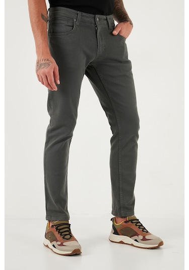 Buratti Pamuklu Regular Fit Normal Bel Boru Paça Jeans Erkek Kot Pantolon 2211C40Parma Nefti