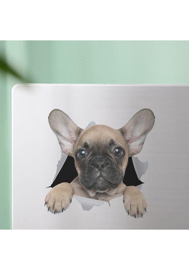 Kişilik Köpek Yavrusu 3d Araba Çıkartmaları Su Geçirmez Araba Gövde Bloğu Çizikler Simülasyon Çıkartmaları Pugs