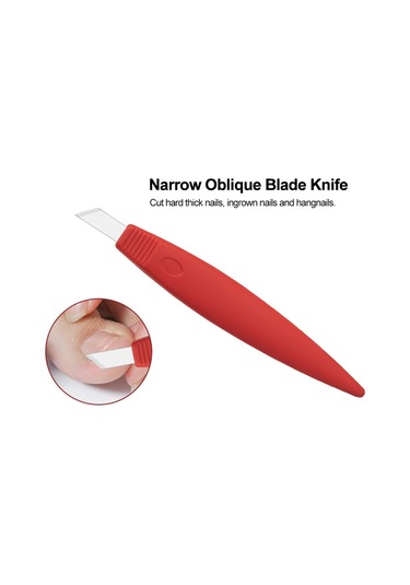 Moveevo Adet Tırnak Eti Bıçağı Ayak Pedikür Nasır Törpüsü Ayak Sert Ölü Deri Temizleyici Ayak Bakım Aracı