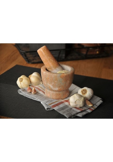 Taşev T2431 Mano Portakal Çiçeği Mermer Havan