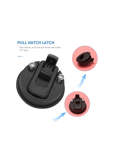 1/2' Kapı İçin Yuvarlak Çekme Mandalı, M1-63 Yedek İçinde
