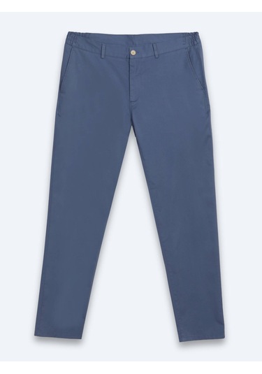 Kip Açık Mavi Dokuma Jogging Fit Casual Pamuk Karışımlı Pantolon