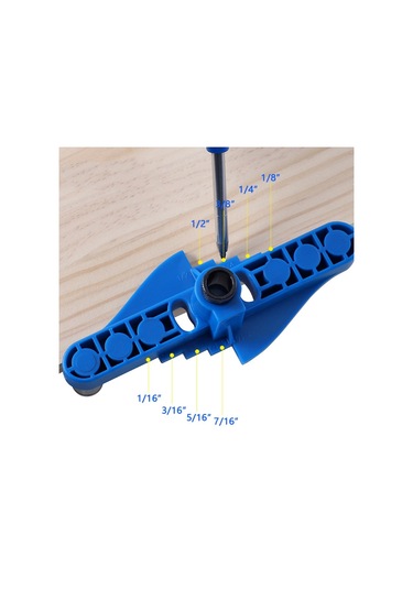 Sones Kendin Yap Ahşap İşleme Delik Bulucu Kendiliğinden Merkezlenen İşaretleyici, Model: Mavi Matkap Ucu