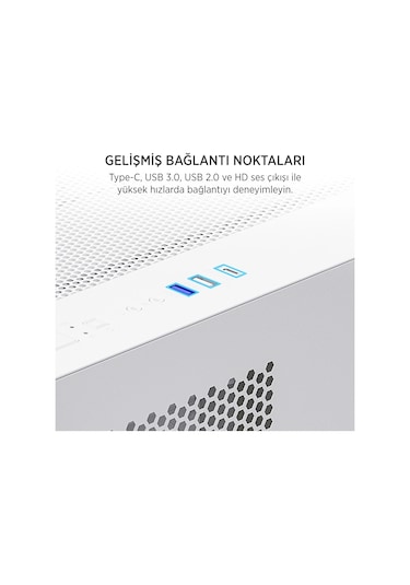 James Donkey Stark S700 750w Beyaz Gamıng Kasa