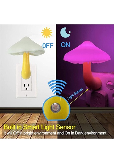 Led Lambalar Mantar Gece Lambası 2 2