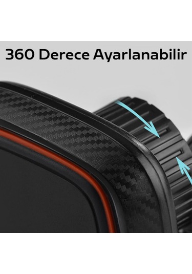 Ally C6 Magnetic Air Vent Mıknatıslı Araç Tutucu 360 Derece (121664512)-Siyah