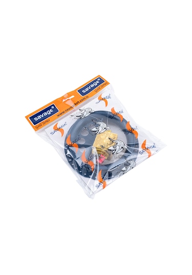 Sazan El Oltası Takımı - Büyük Kasnaklı - Savage - 4 İğneli - Küspeli