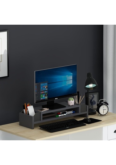 Çınar Monitör Yükseltici Antrasit Siyah Antrasit - Siyah